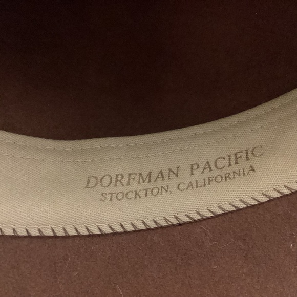 Vintage Dorfman Pacific Mens Wool Fedora size medium Indiana Jones style hat USA - Picture 9 of 10